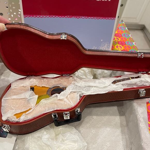 American Girl Rosewood-colored Acoustic Guitar for Dolls MYAG - Picture 3 of 11